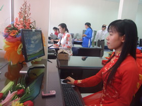 Phòng giao dịch phường Đồng Tiến của Vietinbank Hòa Bình đi vào hoạt động tốt

